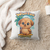 Wuffoo Roony Cute Kawaii Puppy Tropical Island クッション (ブランケット)
