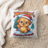 Wuffoo Roony Merry X-mas Kawaii 3D Holiday クッション (ブランケット)