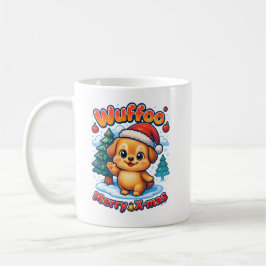 Wuffoo Roony Merry X-mas Kawaii 3D Holiday コーヒーマグカップ