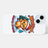 Wuffoo Roony Merry X-mas Kawaii 3D Holiday Case-Mate iPhoneケース (裏面 (横))