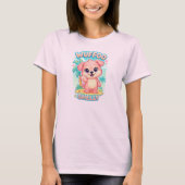 Wuffoo Shelly Kawaii Puppy Tropical Island  Tシャツ (正面)