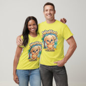 Wuffoo Starssie かわいいパピー トロピカルアイランドTシャツ Tシャツ (ユニセックス)