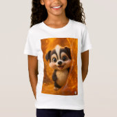 Wuffoo Surffie Cute Kawaii Puppy Amber Tシャツ (正面)