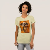 Wuffoo Surffie Cute Kawaii Puppy Amber tee Tシャツ (正面フル)
