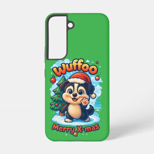 Wuffoo Surffie Merry X-mas Kawaii 3D Holiday Samsung Galaxyケース (裏面)
