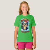 Wuffoo Surffie Merry X-mas Kawaii 3D Holiday Tシャツ (正面フル)