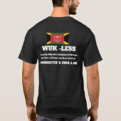 WUK LESS ベーシック ダーク Tシャツ (裏面)