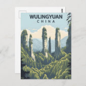 Wulingyuan China Vintage Travel ポストカード (正面/裏面)