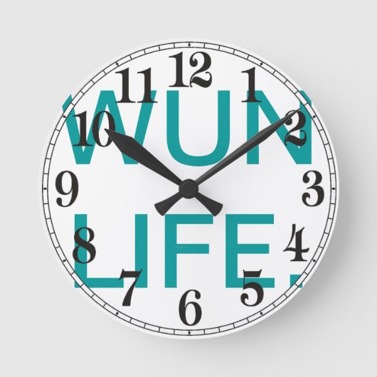 WUNの円形のオフィスの時計 ラウンド壁時計 (正面)