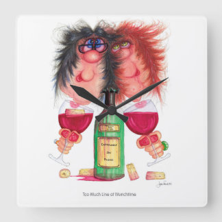 Wunchtimeの行が多すぎる スクエア壁時計