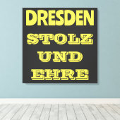 Wunderbares Design für alle Dresdner キャンバスプリント (インサイチュ (ウッドフロア))