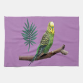 Wunderbares Wellensittich Design キッチンタオル (横)