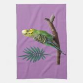 Wunderbares Wellensittich Design キッチンタオル (縦)