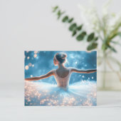 Wunderschöne Ballerina im Tutu  ポストカード (スタンド正面)
