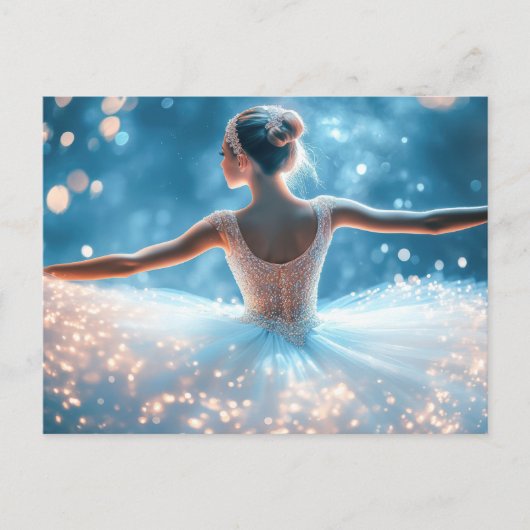 Wunderschöne Ballerina im Tutu  ポストカード (正面)