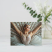 Wunderschöne Ballerina im Tutu  ポストカード (スタンド正面)