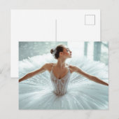Wunderschöne Ballerina im Tutu  ポストカード (正面/裏面)