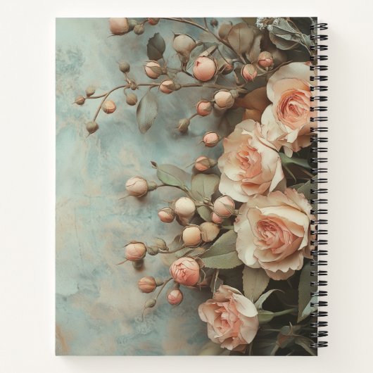 Wunderschöne Nostalgische Rosen  ノートブック (裏面)
