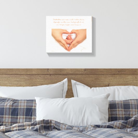 Wunderschöne Sternenkind Leinwand キャンバスプリント (インサイチュ (寝室))