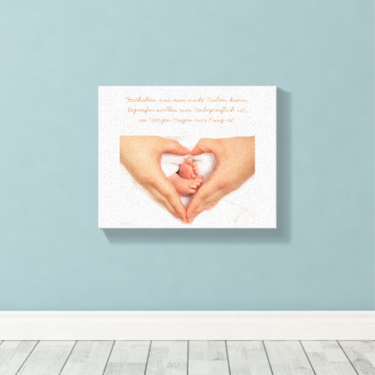 Wunderschöne Sternenkind Leinwand キャンバスプリント (インサイチュ (ウッドフロア))