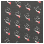 Wunderschöner Stoff mit einer Schweizer Kuh muhhhh ファブリック (クローズアップ)