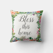 Wunderschönes Blumen-Design zum personalisieren! クッション (裏面)