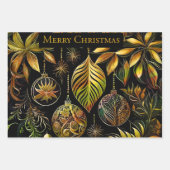 Wunderschönes Weihnachtspapier mit Weihnachtskugel ラッピングペーパーシート (正面)