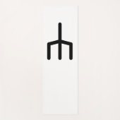 WUNJO 北欧のルーン文字 (喜び、調和) | エルダー・フサルク ヨガマット (正面)