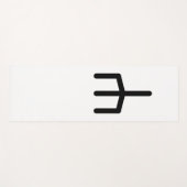 WUNJO 北欧のルーン文字 (喜び、調和) | エルダー・フサルク ヨガマット (正面(横))