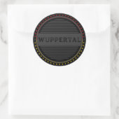 Wuppertal City Pride Emblem – German Identity ラウンドシール (バッグ)
