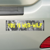Wur-wilfです! バンパーステッカー (車上)