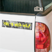 Wur-wilfです! バンパーステッカー (トラック上)