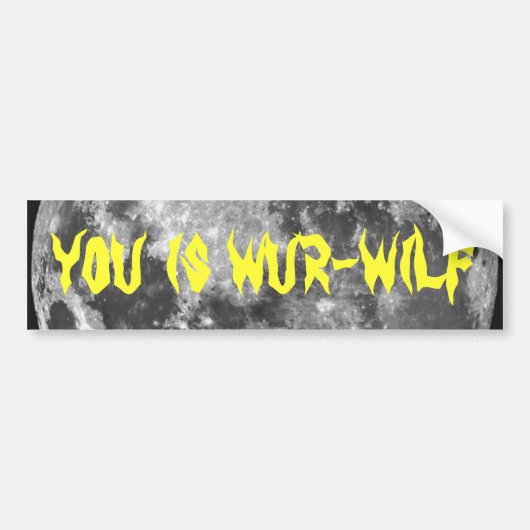 Wur-wilfです! バンパーステッカー (正面)