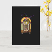 WURLITZERのジュークボックスの挨拶状 カード (黄色い花)