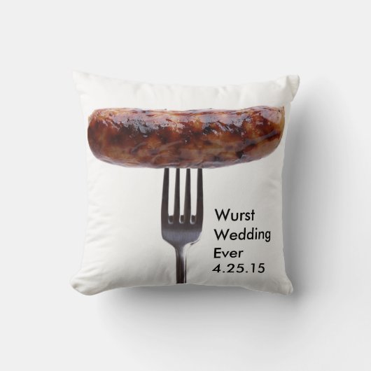 Wurstの結婚式の枕 クッション (正面)