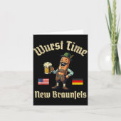 Wurst Time Wurst Fest German Beer Festival New Bra カード (正面)