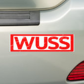 Wussスタンプ バンパーステッカー (車上)