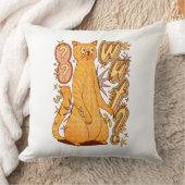 Wut? / An Orange Cat Illustration クッション (ブランケット)