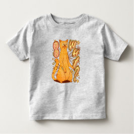 Wut? / An Orange Cat Illustration トドラーTシャツ