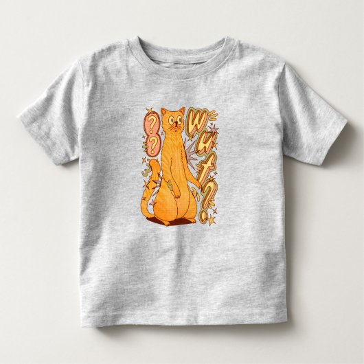 Wut? / An Orange Cat Illustration トドラーTシャツ (正面)