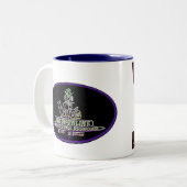 WUT LOOKINのか。  Vingonlineのマスコットはネオンを改造します ツートーンマグカップ (正面左)