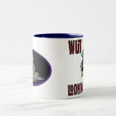 WUT LOOKINのか。  Vingonlineのマスコットはネオンを改造します ツートーンマグカップ (中央)