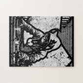 Wutang Cat DJスタイル ジグソーパズル (横)