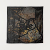 Wutang Cat DJスタイル タペストリー (正面(横))