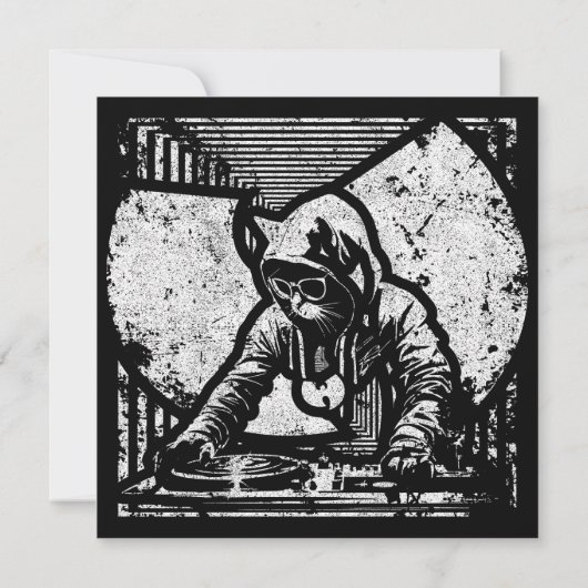 Wutang Cat DJスタイル 招待状 (裏面)