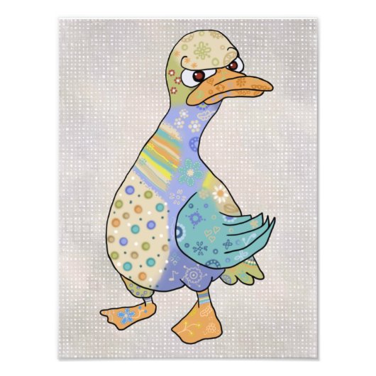 wütende Ente  フォトプリント (正面)