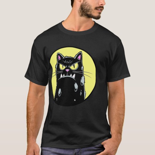 Wütende Katze Tシャツ (正面)