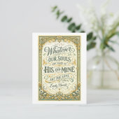 Wuthering Heights Bronte Quote ポストカード (スタンド正面)