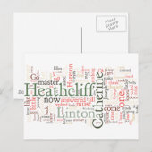 Wuthering Heights Word Cloud ポストカード (正面/裏面)