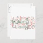Wuthering Heights Word Cloud ポストカード (正面/裏面)